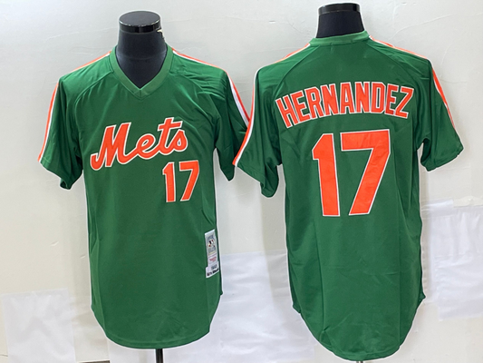 Men/Women/Youth  New York Mets Hernandez Mitchell #17 baseball Jerseys