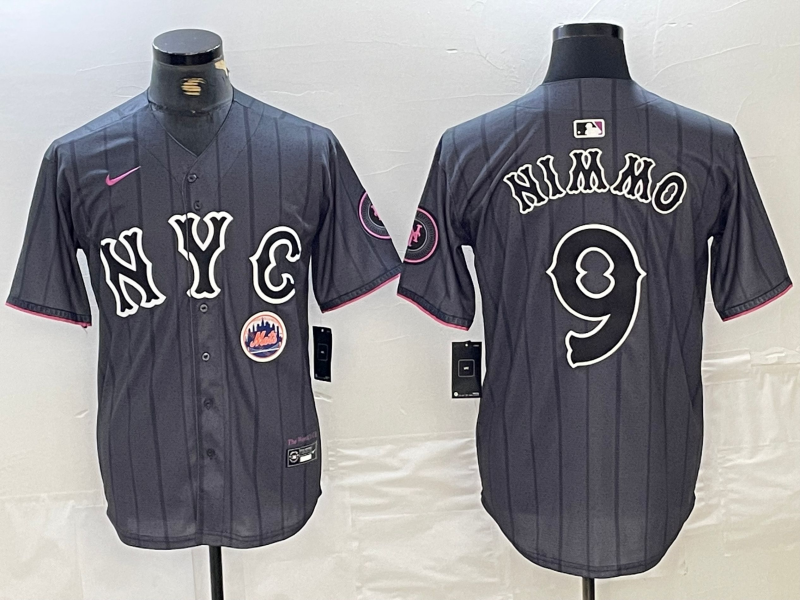 Men/Women/Youth  New York Mets Brandon Nimmo #9 baseball Jerseys