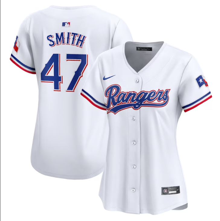 Women's Texas Rangers Josh H. Smith NO.47 baseball Jerseys