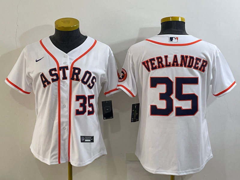 Women's Houston Astros Justin Verlander NO.35 baseball jersey mySite
