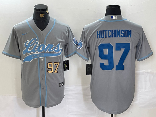 men/women/kids Detroit Lions Aidan Hutchinson  NO.97 baseball Jerseys