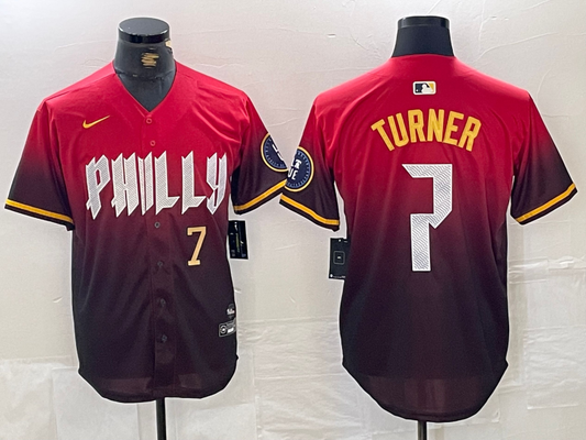 Men/Women/Youth Philadelphia Phillies Trea Turner #7 baseball Jerseys
