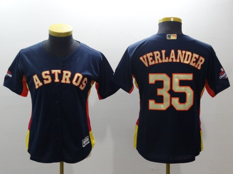 Women's Houston Astros Justin Verlander NO.35 baseball jersey mySite