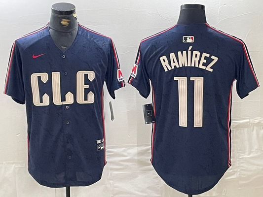Men/Women/Youth Cleveland Indians Jose Ramirez #11 baseball Jerseys