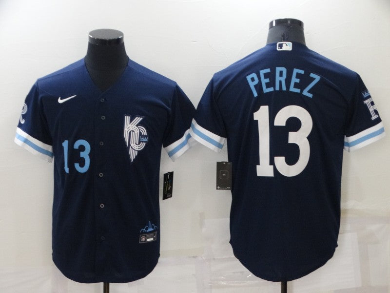 Men/Women/Youth  Kansas City Royals Salvador Pérez #13 baseball Jerseys