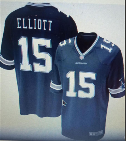 Adult ‎Dallas Cowboys Ezekiel Elliott NO.15 Football Jerseys