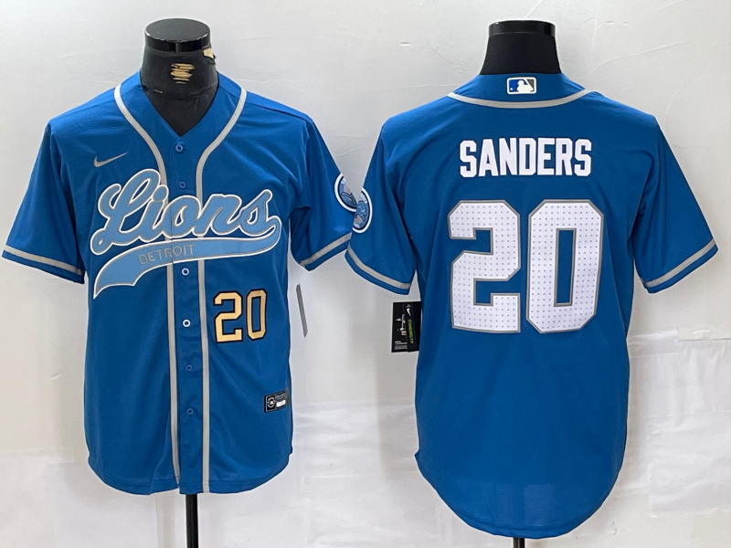 men/women/kids Detroit Lions  Barry Sanders NO.20 baseball Jerseys