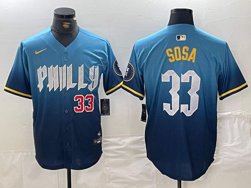 Men/Women/Youth Philadelphia Phillies Edmundo Sosa #33 baseball Jerseys