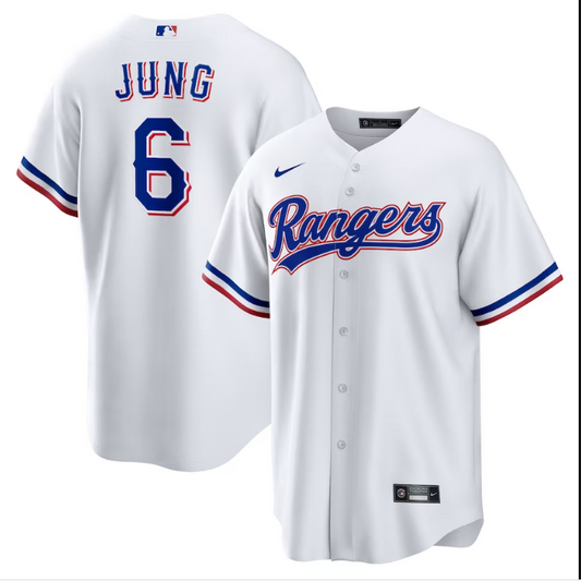 Adult Texas Rangers Josh Jung NO.6 baseball Jerseys