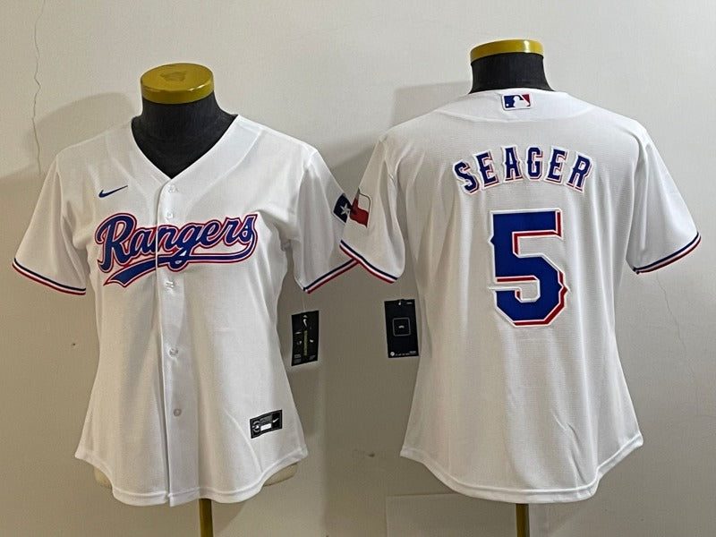 Women's Texas Rangers Corey Seager NO.5 baseball Jerseys mySite