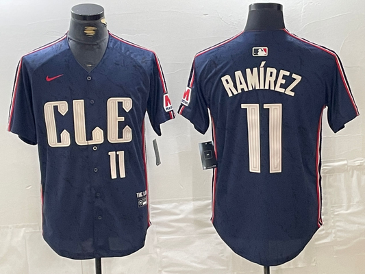 Men/Women/Youth Cleveland Indians Jose Ramirez #11 baseball Jerseys