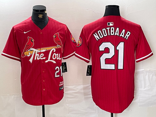 Men/Women/Youth St. Louis Cardinals Lars Nootbaar #21 baseball Jerseys