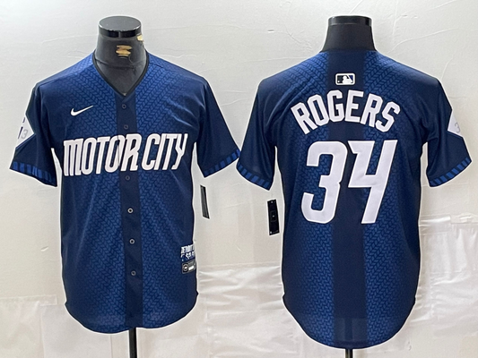 Men/Women/Youth Detroit Tigers Jake Rogers NO.34 baseball Jerseys