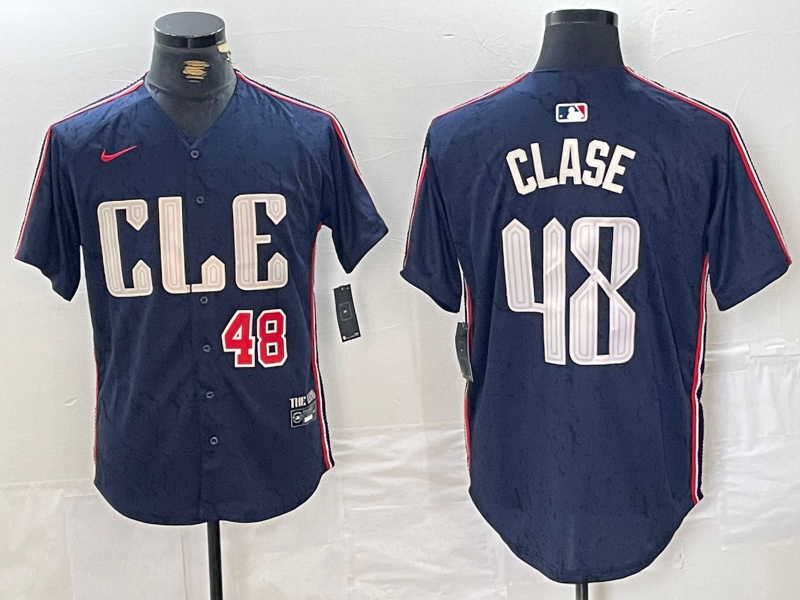 Men/Women/Youth Cleveland Indians Emmanuel Clase #48 baseball Jerseys