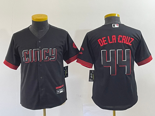 Kids Cincinnati reds Elly De La Cruz NO.44 baseball Jerseys