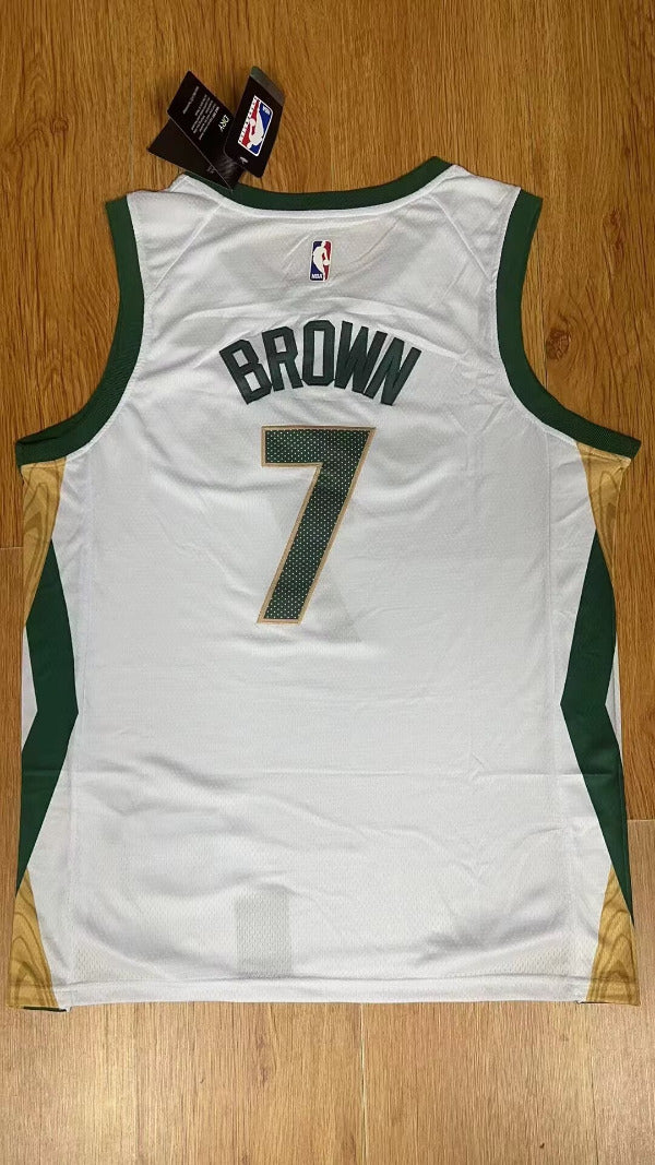 New Arrival Boston Celtics Jaylen Brown NO.7 Basketball Jersey city version mySite