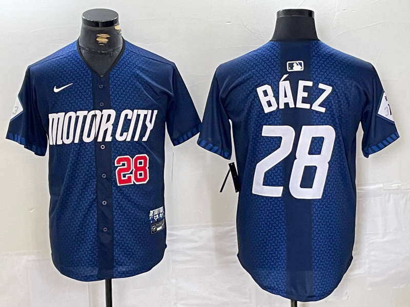 Men/Women/Youth Detroit Tigers Javier Báez NO.28 baseball Jerseys