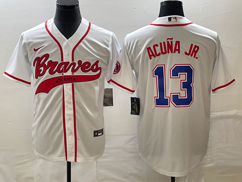 Men/Women/Youth Atlanta Braves Ronald Acuña Jr. #13 baseball Jerseys