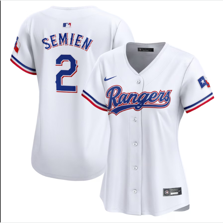 Women's Texas Rangers Marcus Semien NO.2 baseball Jerseys