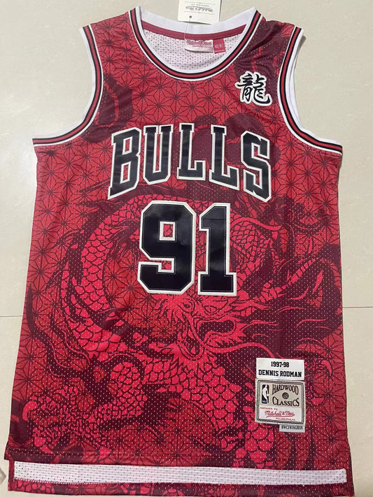 Chicago Bulls Dennis Rodman NO.91 Basketball Jersey