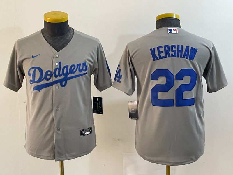 Youth Los Angeles Dodgers Clayton Kershaw NO.22 baseball Jerseys