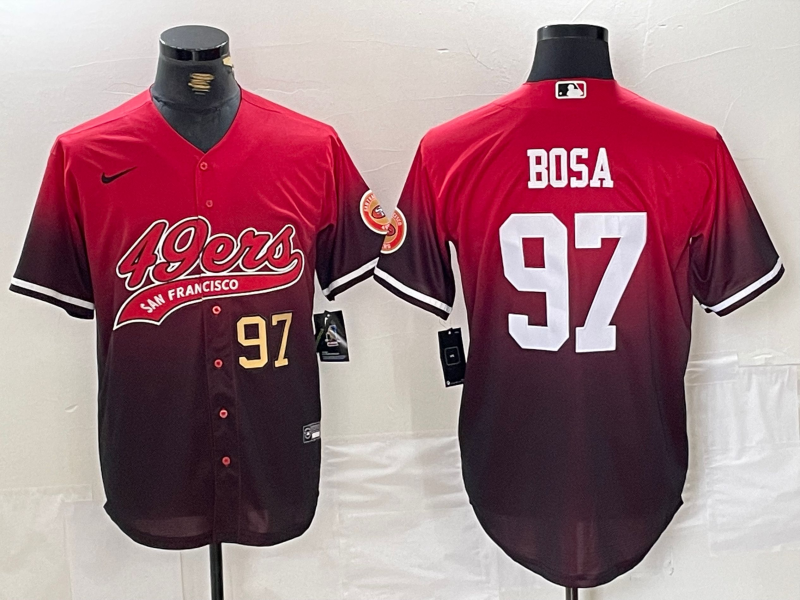 Men/Women/Youth  San Francisco 49ers Nick Bosa NO.97 baseball Jerseys
