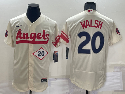 Men/Women/Youth Los Angeles Angels Jared Walsh  #20 baseball Jerseys