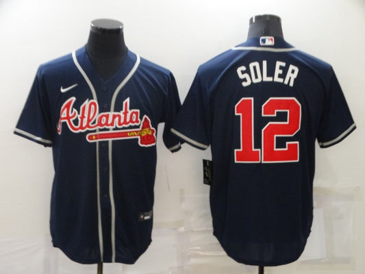 Men/Women/Youth Atlanta Braves Jorge Soler #12 baseball Jerseys