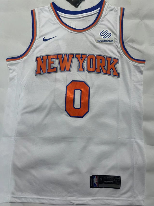 New York Knicks Donte DiVincenzo NO.0 Basketball Jersey