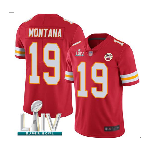 Adult Kansas City Chiefs Joe Montana NO.19 Football Jersey