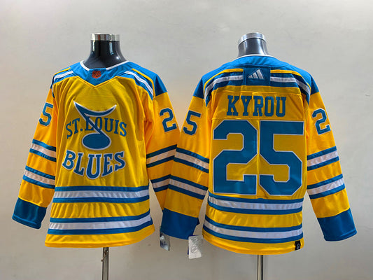 St. Louis Blues Jordan Kyrou #25 Hockey jerseys mySite