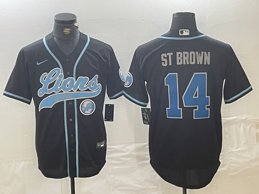 men/women/kids Detroit Lions Amon-Ra St. Brown NO.14 baseball Jerseys