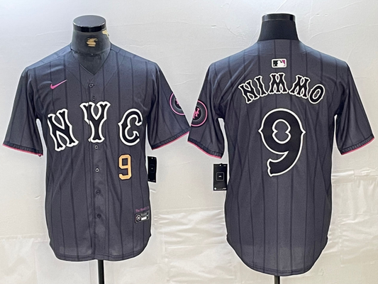 Men/Women/Youth  New York Mets Brandon Nimmo #9 baseball Jerseys