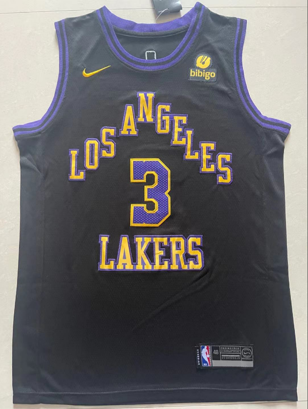 Los Angeles Lakers Anthony Davis NO.3 Basketball Jersey city version mySite