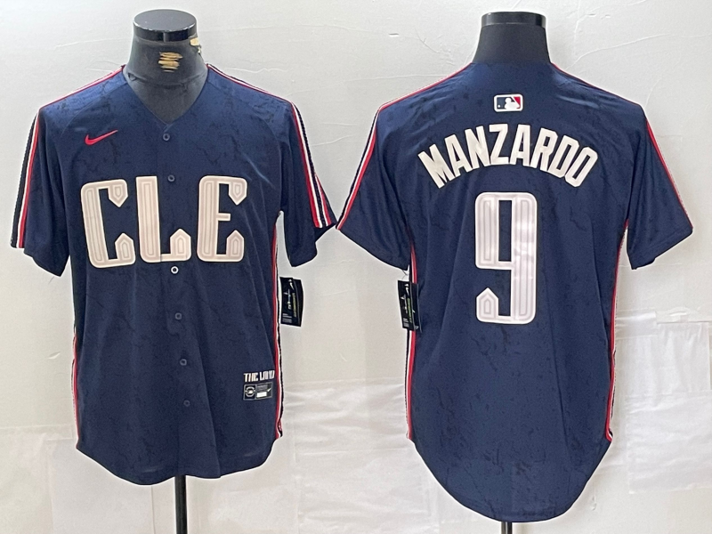 Men/Women/Youth Cleveland Indians Kyle Manzardo #9 baseball Jerseys