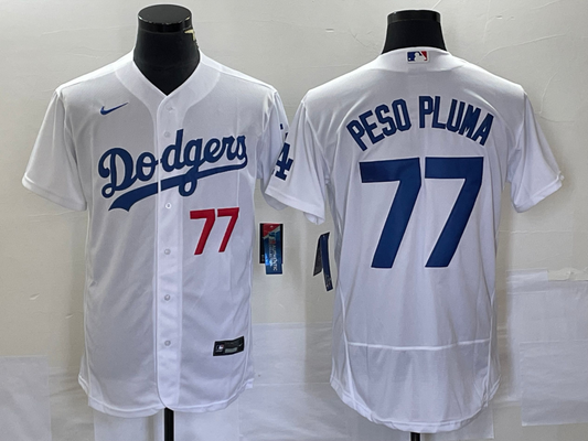 Men/Women/Youth Los Angeles Dodgers Peso Pluma #77 baseball Jerseys