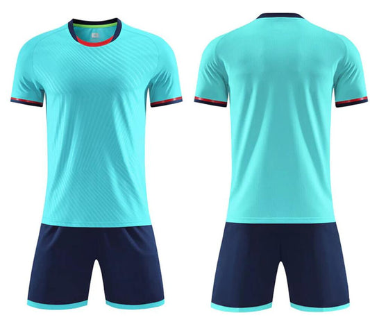 men/women/kids Blank Light blue custom uniform top