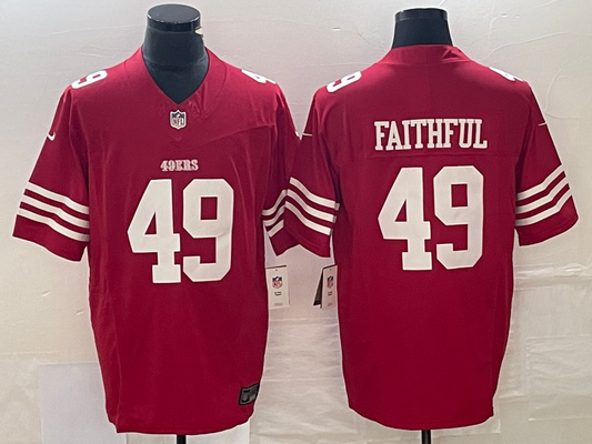 New arrival Adult San Francisco 49ers Faithful NO.49 Football Jerseys mySite