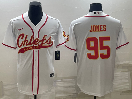 Adult Kansas City Chiefs Chris Jones NO.95 Football Jersey