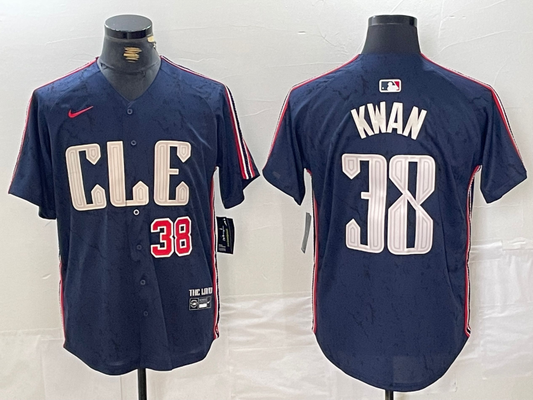 Men/Women/Youth Cleveland Indians Steven Kwan #38 baseball Jerseys