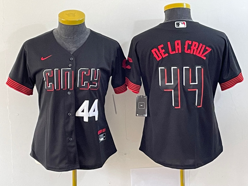 Women's Cincinnati reds Elly De La Cruz NO.44 baseball Jerseys