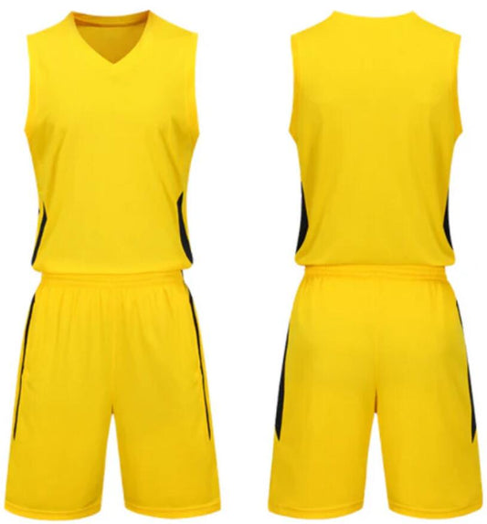 men/women/kids Blank yellow custom uniform top