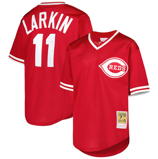 Kids Cincinnati reds Barry Larkin NO.11 baseball Jerseys