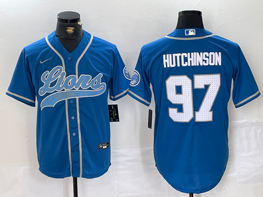 men/women/kids Detroit Lions Aidan Hutchinson  NO.97 baseball Jerseys