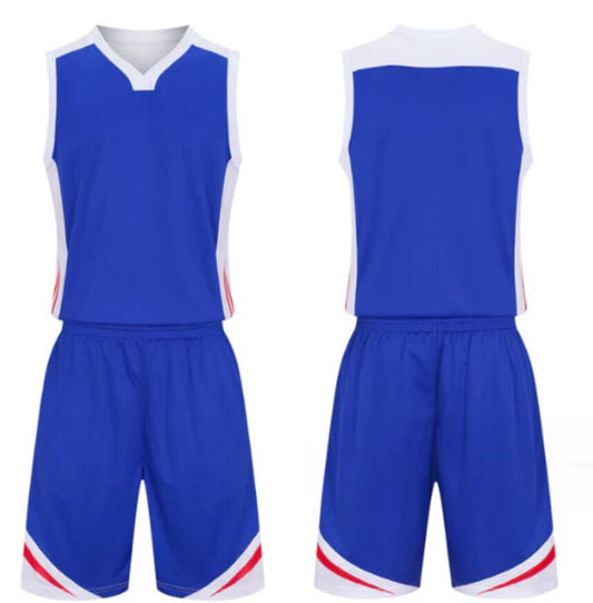 men/women/kids Blank Bright blue custom uniform top
