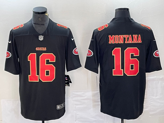 Adult San Francisco 49ers Joe Montana NO.16 Football Jerseys