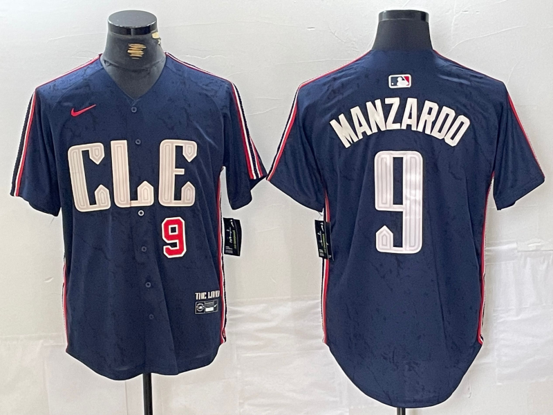 Men/Women/Youth Cleveland Indians Kyle Manzardo #9 baseball Jerseys