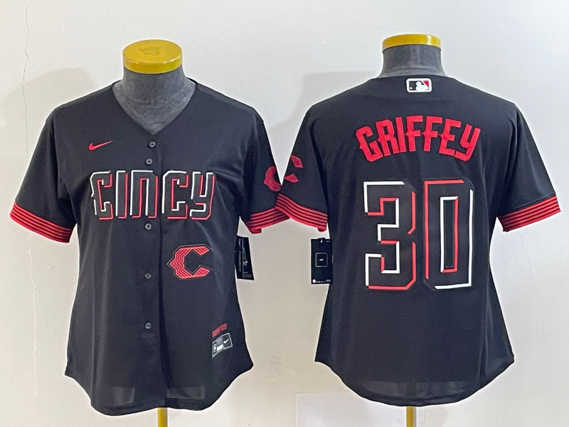 Women's Cincinnati reds Ken Griffey Jr. NO.30 baseball Jerseys