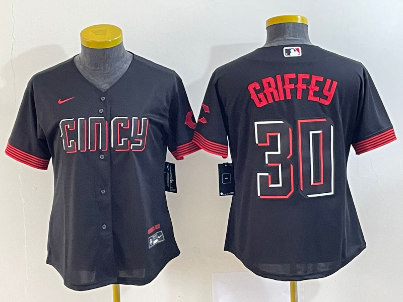 Women's Cincinnati reds Ken Griffey Jr. NO.30 baseball Jerseys