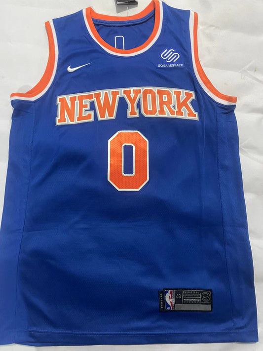 New York Knicks Donte DiVincenzo NO.0 Basketball Jersey